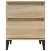 vidaXL Bedside Cabinets 2 pcs Sonoma Oak 40x35x50 cm