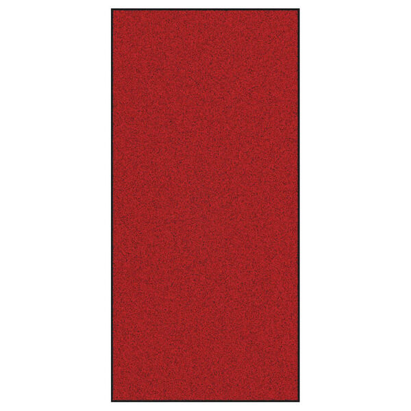 vidaXL Doormat Red and Black 120 x 250 cm Polypropylene and vinyl