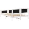 vidaXL Bed frame White and light grey 140 x 200 cm Solid pine wood