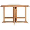 vidaXL Folding Garden Dining Table 120x120x75 cm Solid Teak Wood