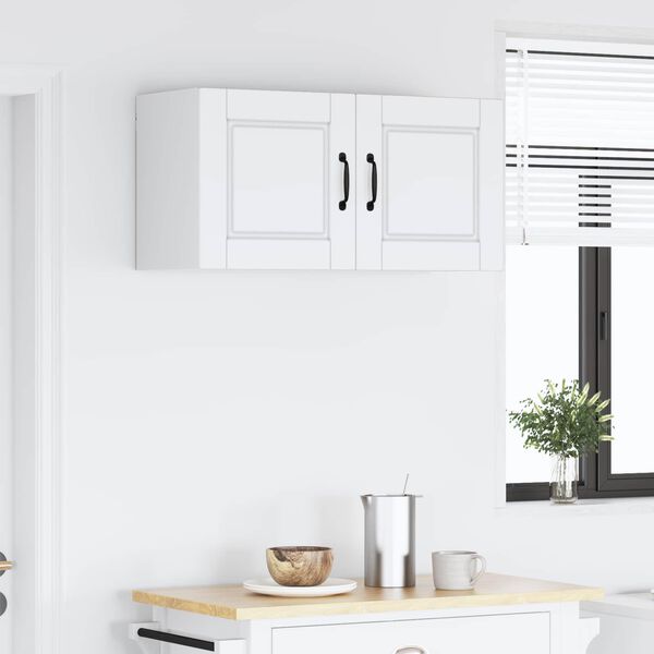 vidaXL Kitchen Cabinet with Door White 80 x 31 x 40 cm Engineered Wood