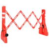 vidaXL Folding Traffic Barrier Red 210x50x105 cm