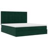 vidaXL Ottoman Bed with Mattresses Dark Green 160x200cm Velvet