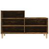 vidaXL Shoe Cabinet Smoked Oak 102x36x60 cm Engineered Wood
