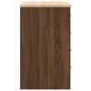 vidaXL Garage Storage Cabinet Brown Oak 60x51x85 cm Solid Wood Pine