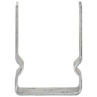 vidaXL Fence Anchors 6 pcs Silver 10x6x15 cm Galvanised Steel