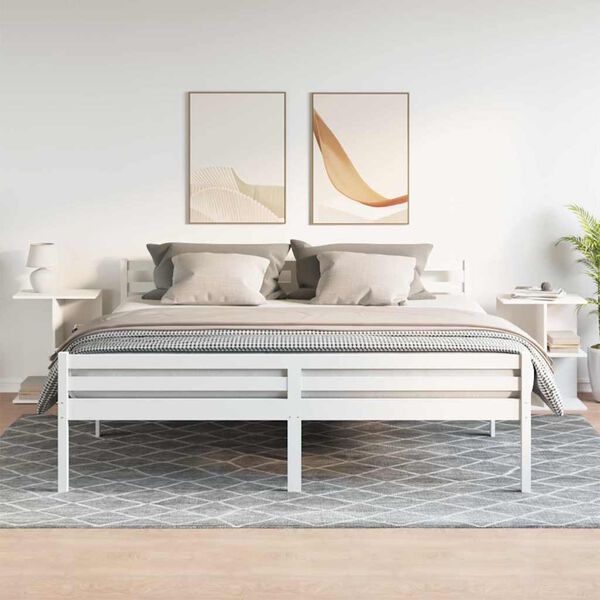 vidaXL Bedside Tables 2 pcs White 46.5x29x61 cm Engineered Wood