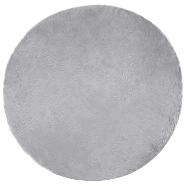 vidaXL Faux Sheepskin Rug Tafalla Grey &Oslash; 200 cm Polyester