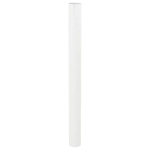 vidaXL Room Divider White Width 400 cm Height 165 cm Bamboo