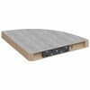 vidaXL Wall Corner Shelf Concrete Grey 35x35x3.8 cm MDF