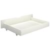 vidaXL Bed Frame without Mattress White Solid Pine Wood 140x200 cm