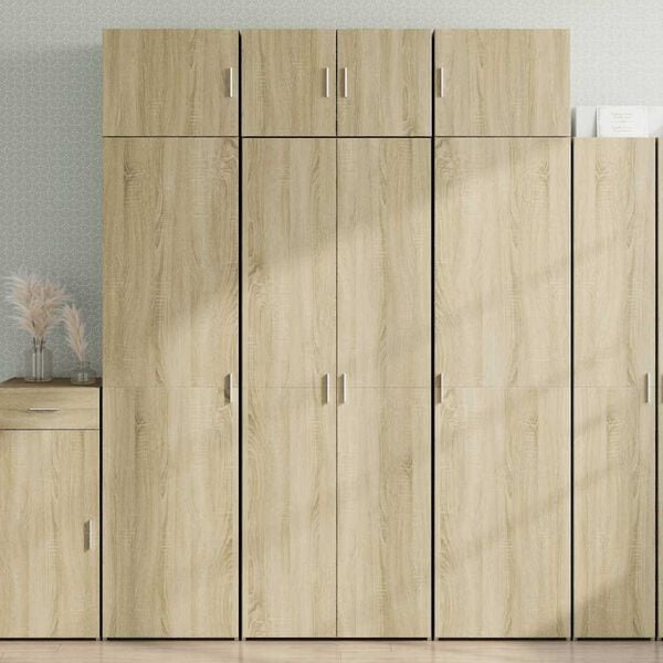 vidaXL Highboard Sonoma Oak 70x42.5x185 cm Engineered Wood