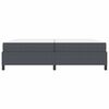 vidaXL Bed Frame with Mattress Dark Grey 200 x 200 cm Fabric