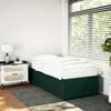 vidaXL Bed Frame without Mattress Dark Green 90x200 cm Velvet