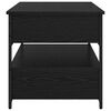 vidaXL Coffee Table Black Oak 70 x 50 x 54.5 cm Engineered Wood