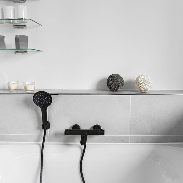 CORNAT Thermostatic Bath Mixer ALAN / NOIR Black