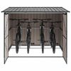 vidaXL Bike Shed 3 pcs Anthracite 215 x 206 x 157 cm Metal