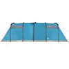 vidaXL Family Tent Tunnel 8-Person Blue Waterproof