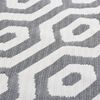 vidaXL Rug Grey 100x300 cm Cotton