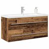 vidaXL Bathroom Sink Cabinet 2 pcs Old Wood 100 x 38.5 x 48 cm