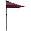 vidaXL Garden Parasol Bordeaux Red 294 x 150 x 224 cm