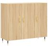 vidaXL Sideboard Sonoma Oak 90x34x80 cm Engineered Wood