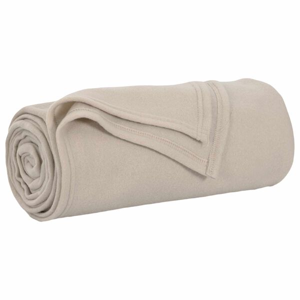 vidaXL Throw Blankets 6 pcs Beige 270 x 240 cm Fleece