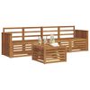 vidaXL Sofa Sets 5 pcs Natural Solid Acacia Wood