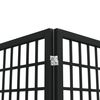 vidaXL Folding 4-Panel Room Divider Japanese Style 160x170 cm Black