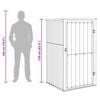 vidaXL Garden Tool Shed Anthracite 88x89x161 cm Galvanised Steel