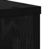 vidaXL Plant Stand 2 pcs Black Oak 20 x 20 x 30 cm Engineered Wood