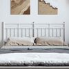 vidaXL Metal Headboard White 150 cm