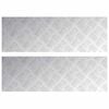 vidaXL Stair Tread 2 pcs 75 x 25 cm Silver Aluminium Rectangular