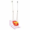 vidaXL Baby Swing Red 36 x 43 x 42 cm Plastic