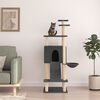 vidaXL Cat Tree with Sisal Scratching Posts Dark Grey 153 cm