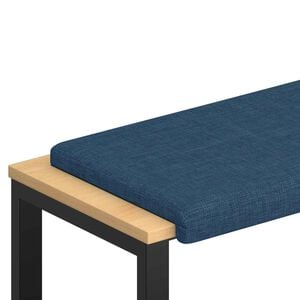 vidaXL Bench Cushion Fabric Blue Depth 35 cm