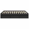 vidaXL Bed Frame without Mattress Black 200x200 cm