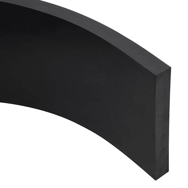 vidaXL Rubber Edge for Snow Plow Black 120x15x2 cm