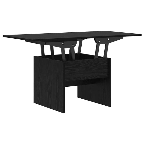 vidaXL Coffee Table Black Oak 55 x 54.5 x 45 cm Engineered wood