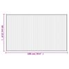 vidaXL Rug Rectangular Dark Brown60x100 cm Bamboo