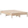 vidaXL Bed Frame without Mattress 150x200 cm King Size Solid Wood Pine
