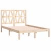 vidaXL Bed Frame without Mattress Solid Wood 120x200 cm (810012+818610)