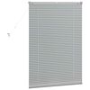 vidaXL Venetian Blinds Height Adjustable Silver 130 x 85 cm Aluminium