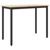 vidaXL Table Natural 100 x 50 x 77 cm Engineered Wood and Steel