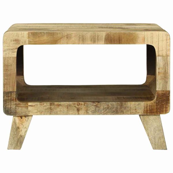 vidaXL Coffee Table Brown 50 x 50 x 35 cm Solid rough mango wood