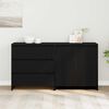 vidaXL Sideboard 2 pcs Black 70 x 41 x 75 cm Engineered Wood