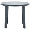 vidaXL Garden Table Green 89 cm Plastic