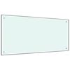 vidaXL Kitchen Backsplash Milk 120x60 cm Tempered Glass