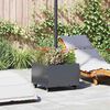 vidaXL Parasol Base with Planter Anthracite 45 x 45 x 45 cm Steel