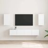 vidaXL TV Wall Cabinet 2 pcs White 30 x 31 x 60 cm Engineered Wood